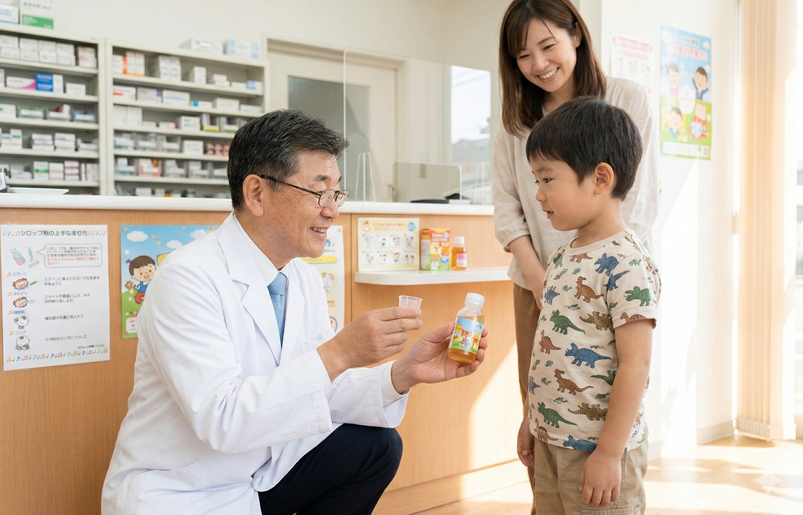 転職後に笑顔で働く薬剤師